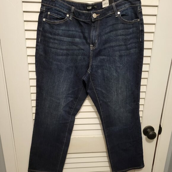 Simply Vera Vera Wang Straight Mid Rise Women's Jeans 16P Petite Short NWT - Picture 11 of 11